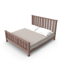 F.L. Wright Bed 02 PNG & PSD Images