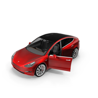 Tesla Model 3 Opened Door PNG & PSD Images