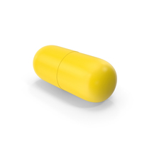 Pill Capsule White Yellow PNG & PSD Images