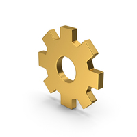 Symbol Settings Gold PNG & PSD Images