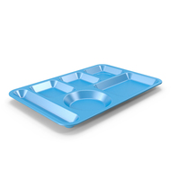 Lunch Food Tray 01 Blue PNG & PSD Images