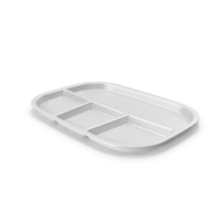 Lunch Food Tray 03 White PNG & PSD Images