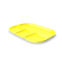 Lunch Food Tray 03 Yellow PNG & PSD Images