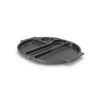 Lunch Food Tray 04 Black PNG & PSD Images