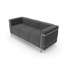 Le Corbusier LC2 Sofa 3 Seat PNG & PSD Images