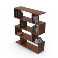 Book Case With Books PNG & PSD Images