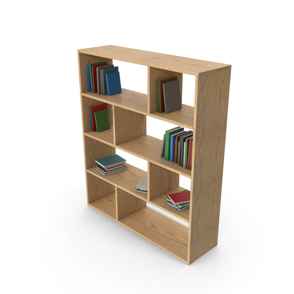 Book Case With Books PNG & PSD Images