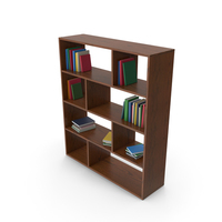 Wooden Book Case PNG & PSD Images