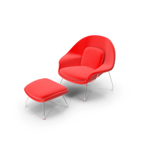 Womb Chair and Ottoman PNG & PSD Images