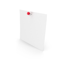 Sticky Note And Sphere Push Pin PNG & PSD Images