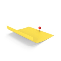 Sticky Notes With Sphere Push Pin PNG & PSD Images