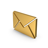 Gold Symbol Message PNG & PSD Images