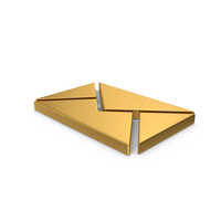 Symbol Message Gold PNG & PSD Images