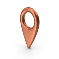 Map Pin Bronze PNG & PSD Images