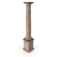 Pedestal Marble Tuscan Column PNG & PSD Images