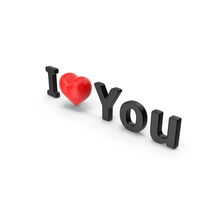 I Love You Text PNG & PSD Images