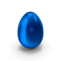Egg Blue Metallic PNG & PSD Images