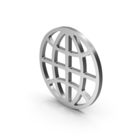 Symbol Web Silver PNG & PSD Images