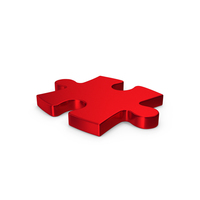 Puzzle Red Metallic PNG & PSD Images