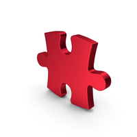 Red Metallic Puzzle PNG & PSD Images