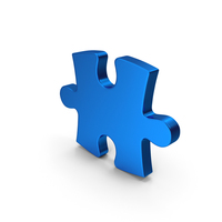 Blue Metallic Puzzle PNG & PSD Images