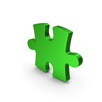 Green Metallic Puzzle PNG & PSD Images