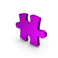 Purple Metallic Puzzle PNG & PSD Images