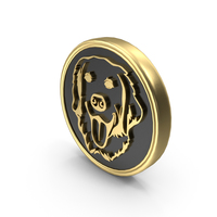 Dog Pet Care Breed Coin Symbol PNG & PSD Images