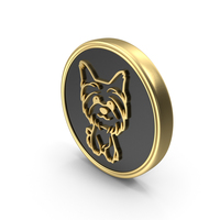 Dog Pet Care Breed Coin Symbol PNG & PSD Images