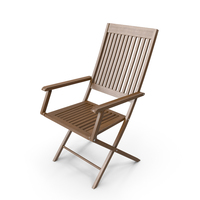 Wooden Chair with Arm PNG & PSD Images