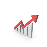 Symbol Graph Red Gray PNG & PSD Images