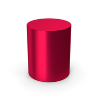Cylinder Red Metallic PNG & PSD Images