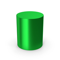 Cylinder Green Metallic PNG & PSD Images