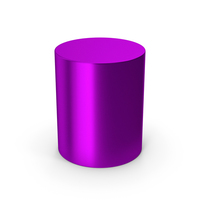 Cylinder Purple Metallic PNG & PSD Images