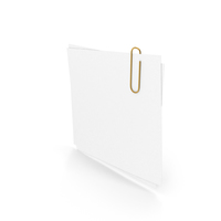 Papers With Paper Clip PNG & PSD Images