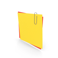 Colored Papers With Paper Clip PNG & PSD Images