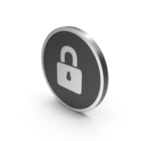 Silver Icon Padlock PNG & PSD Images