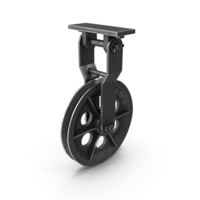 Pulley Wheel with Ceiling Mount PNG & PSD Images