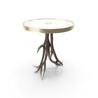 Antler Side Table PNG & PSD Images