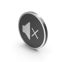 Silver Icon No Sound PNG & PSD Images