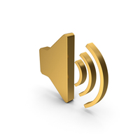 Symbol Sound Gold PNG & PSD Images