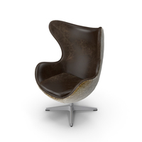 1950s Copenhagen Chair Hair-on-Hide Back PNG & PSD Images