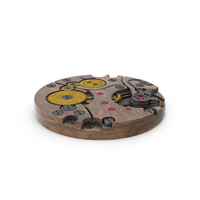 Watch Mechanism Wood PNG & PSD Images
