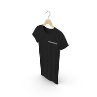 Female Crew Neck Hanging Black Housekeeping PNG & PSD Images
