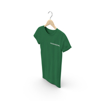 Female Crew Neck Hanging Green Housekeeping PNG & PSD Images