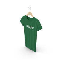 Female Crew Neck Hanging Green Staff PNG & PSD Images