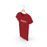 Female Crew Neck Hanging Red Staff PNG & PSD Images