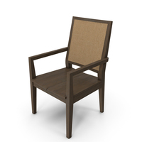 Crate and Barrel - Blake Grey Wash Desk Chair PNG & PSD Images