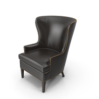 Crate and Barrel - Dylan Leather Chair PNG & PSD Images