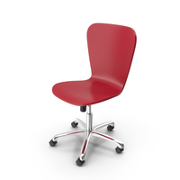 Crate and Barrel - Felix Red Office Chair PNG & PSD Images